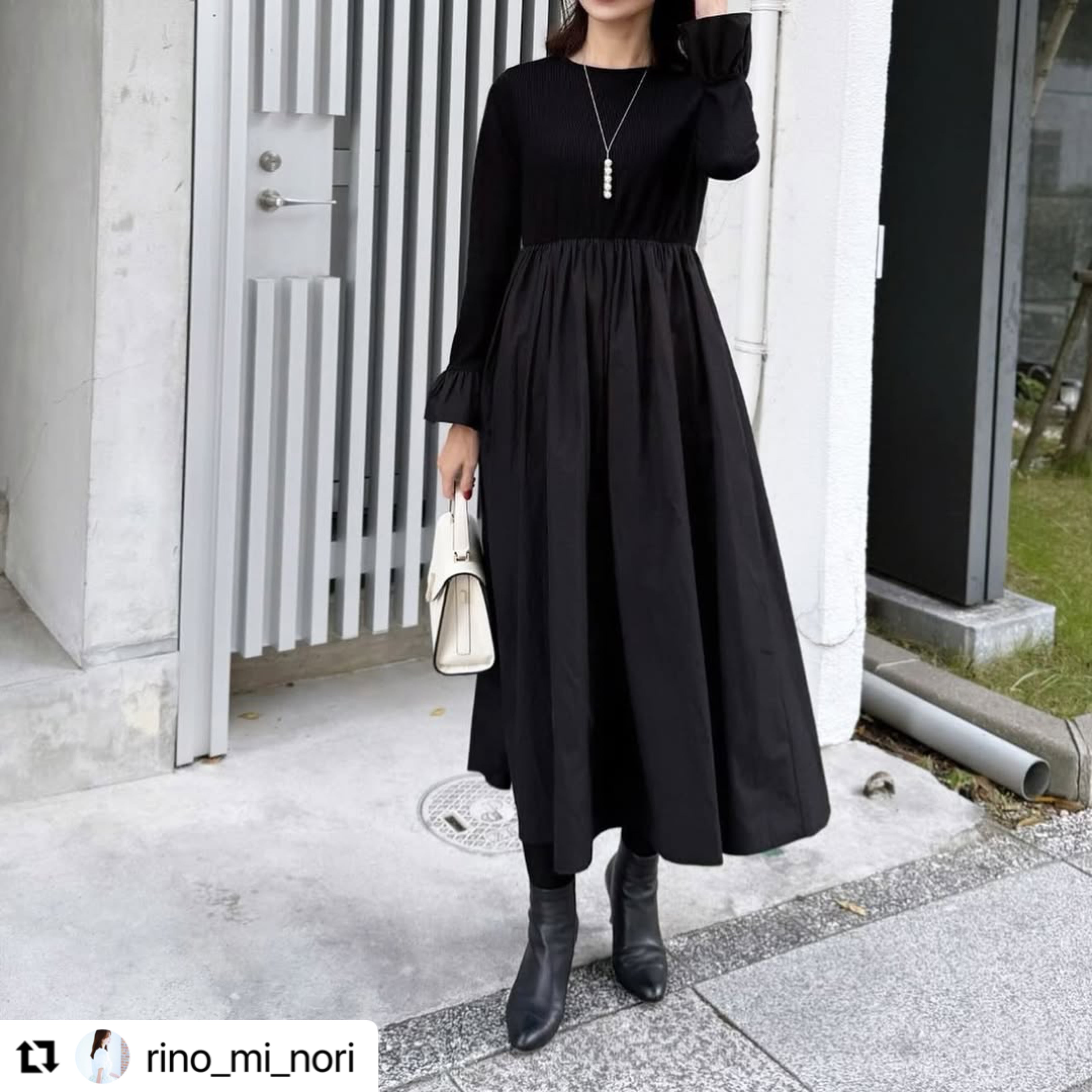 11月9日(日)20時〜新発売】タフタフレアスリーブワンピース – Neige