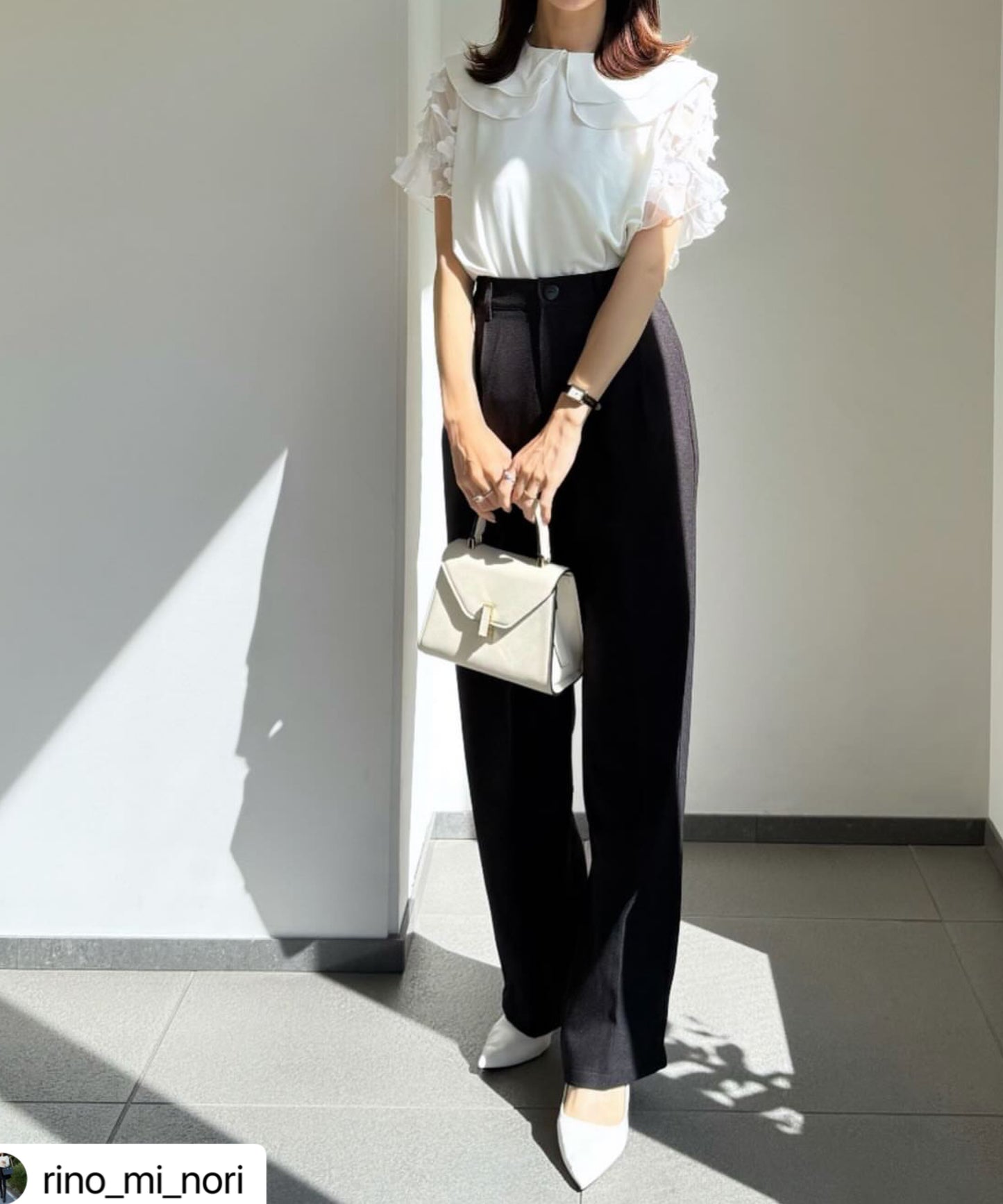 【5月10日(日)20時〜第２段予約販売開始】フローラルペタルショートスリーブブラウス