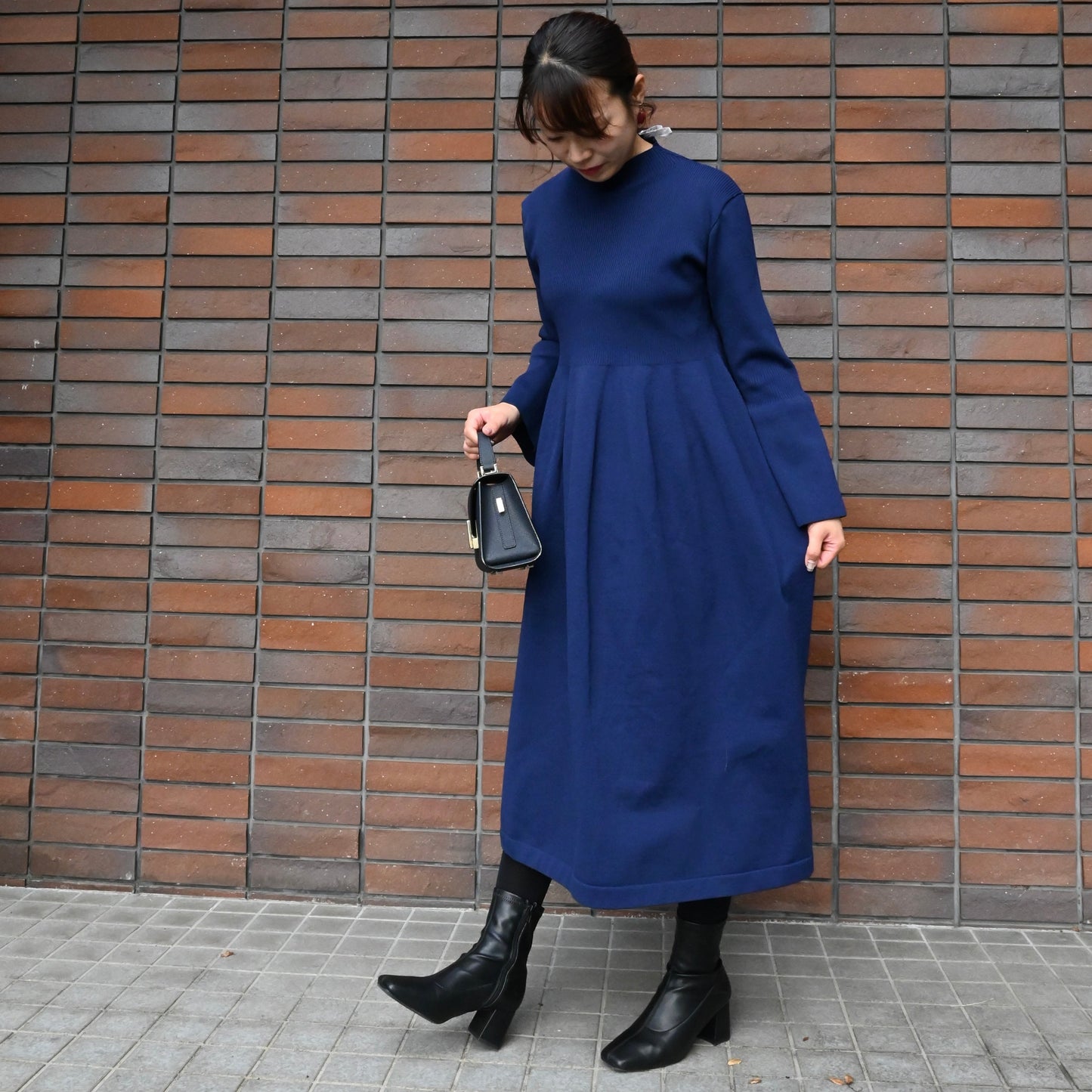 【11月9日(日)20時〜新発売】フレアスリーブダイバーニットワンピース