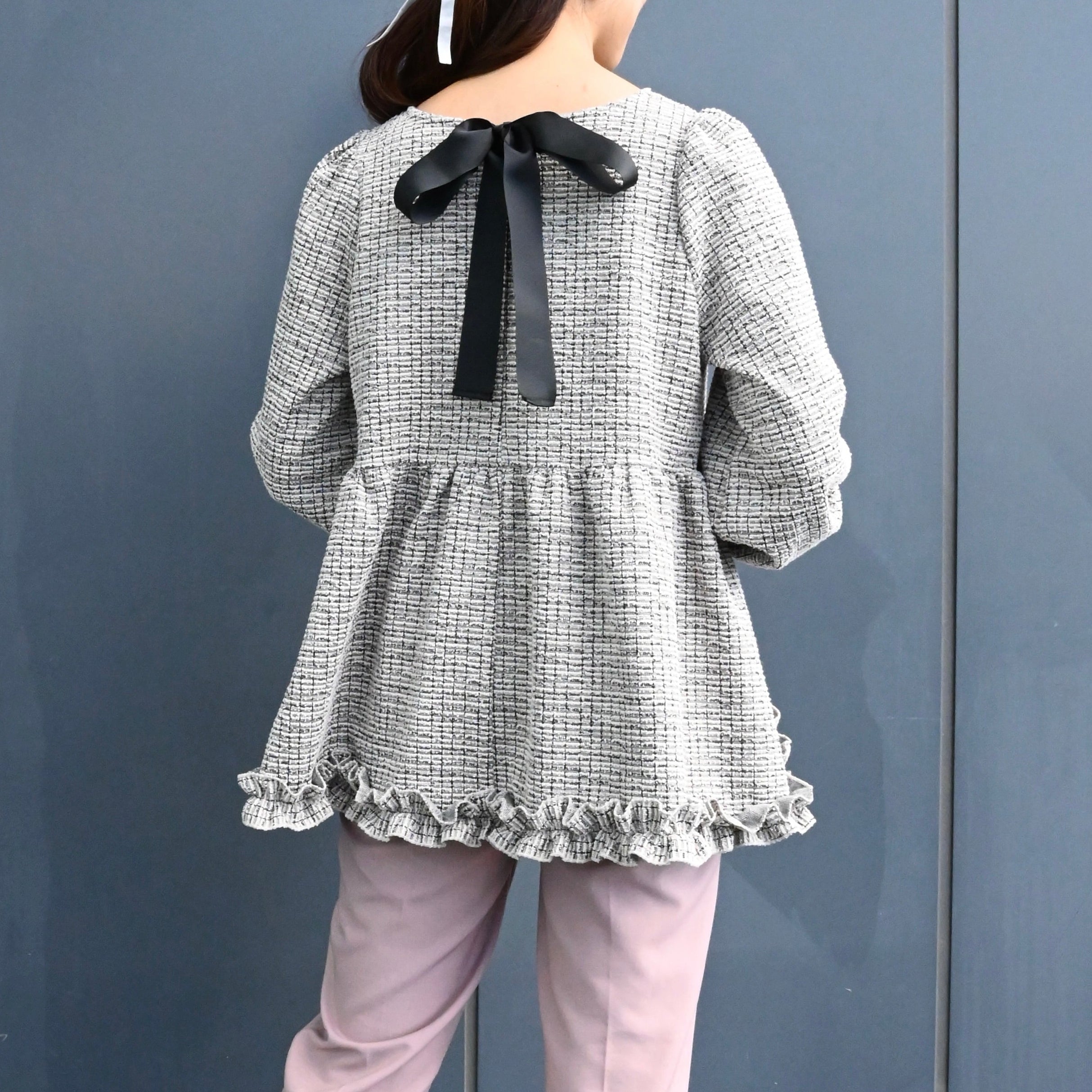 neige♡ クラシカルリボンツイードトップス♡新品未使用 クラシカルリボンツイードトップス – Neigeオンラインストア