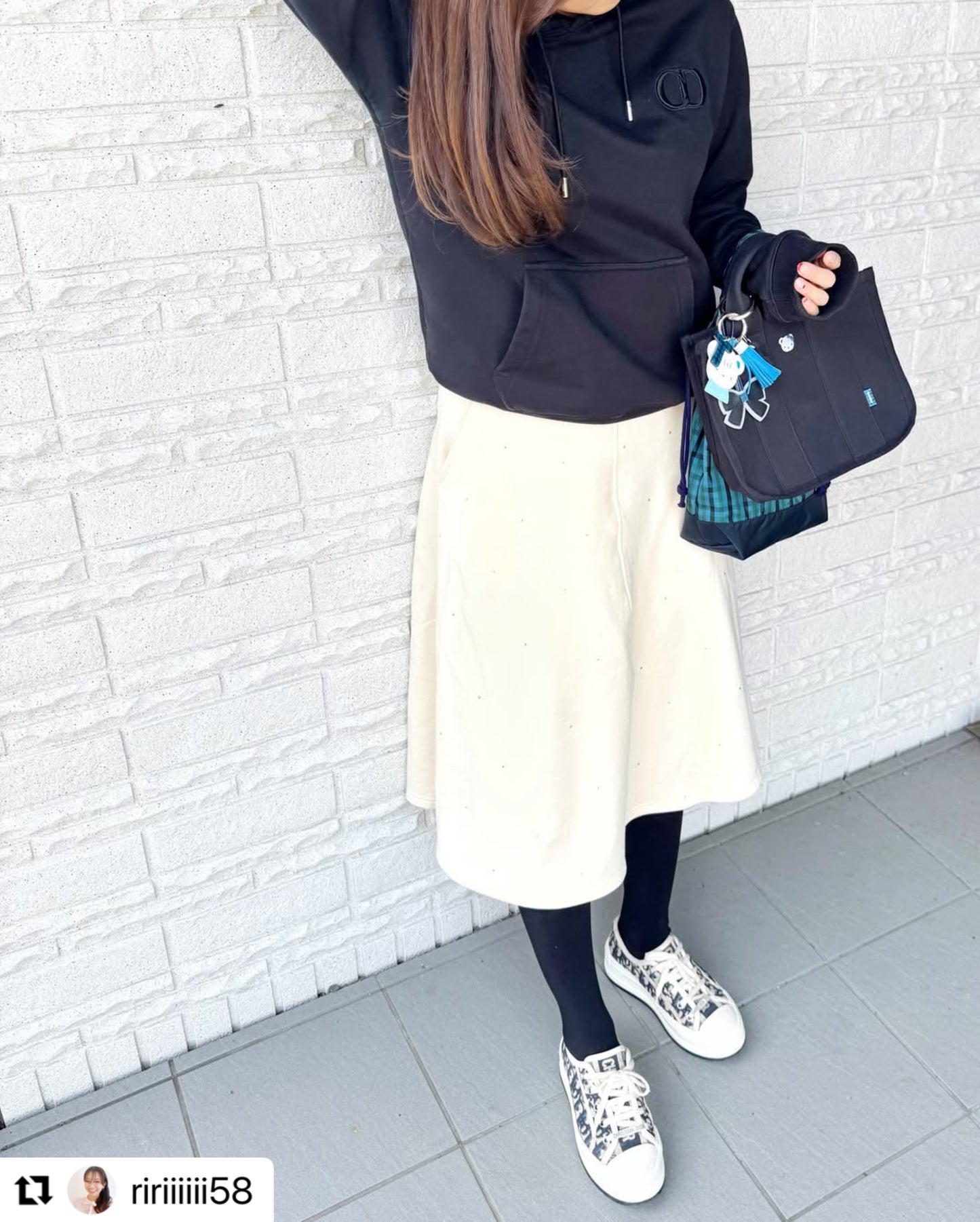 ラインストーンミストスカート