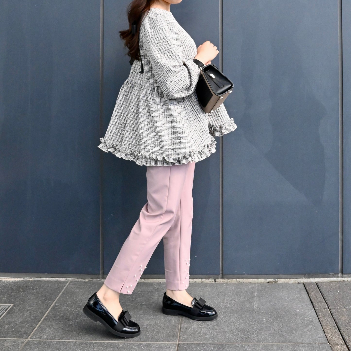 【11月9日(日)20時〜新発売】クラシカルリボンツイードトップス