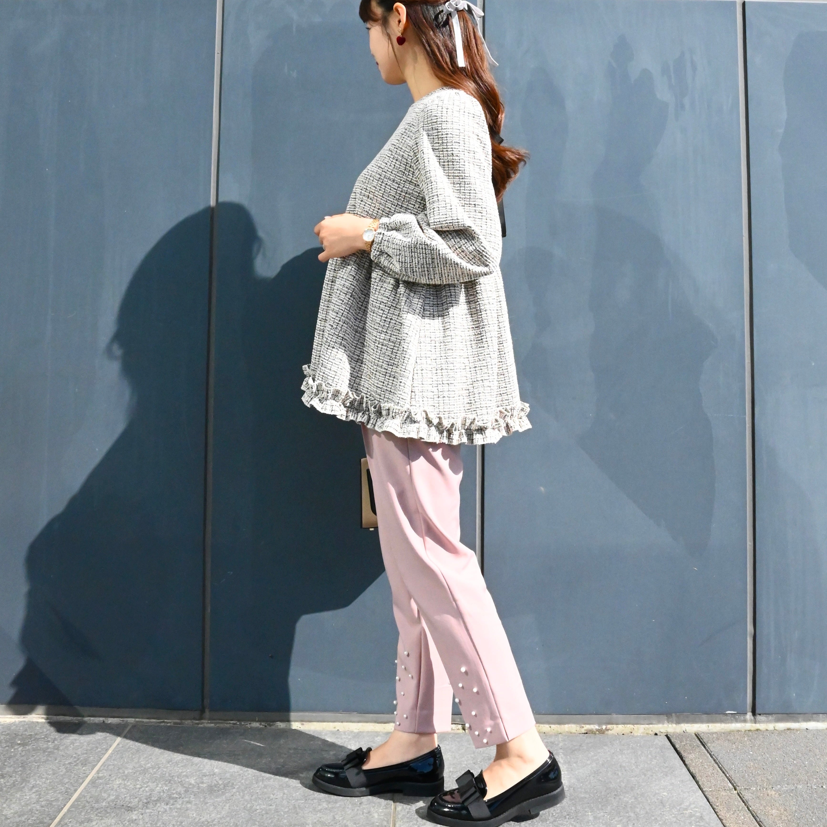 クラシカルリボンツイードトップス – Neigeオンラインストア