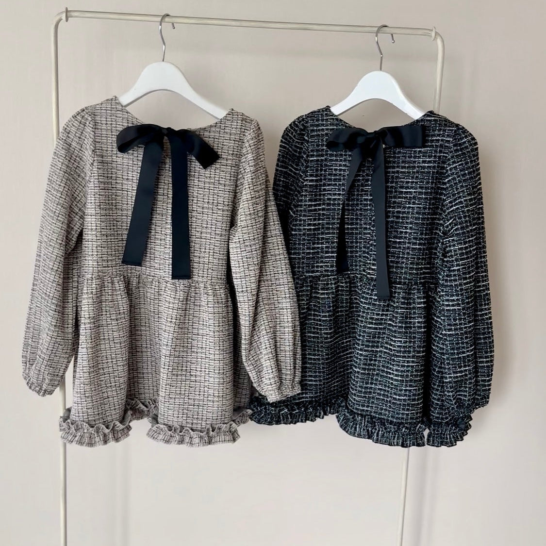 【11月9日(日)20時〜新発売】クラシカルリボンツイードトップス