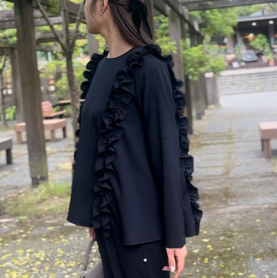 【11月9日(日)20時〜新発売】ツインフリルフレアトップス