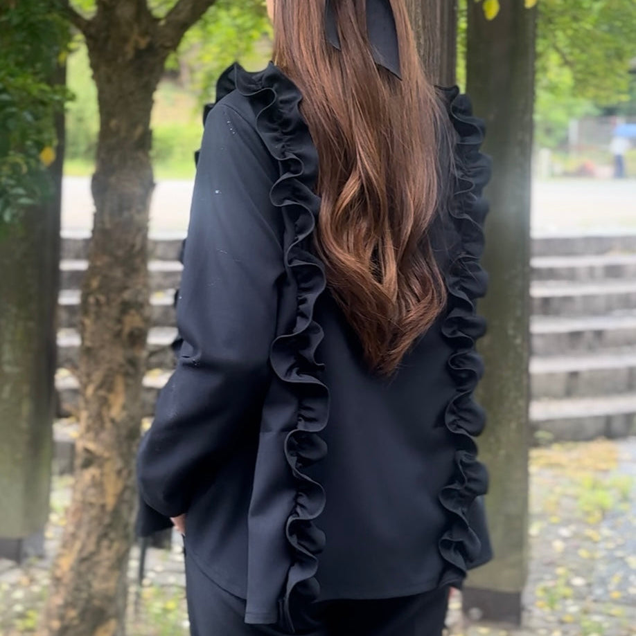 【11月9日(日)20時〜新発売】ツインフリルフレアトップス