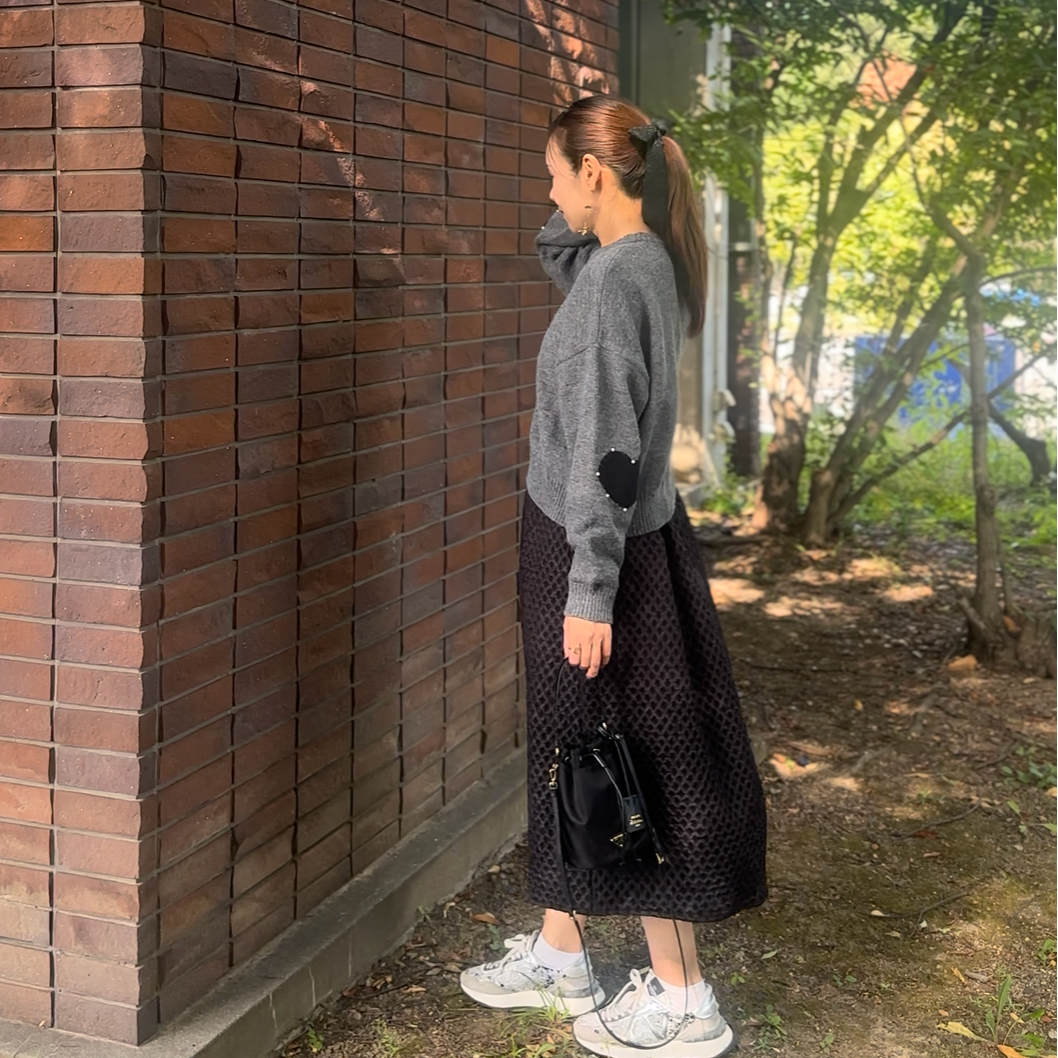 【11月9日(日)20時〜新発売】エルボーハートパールニット