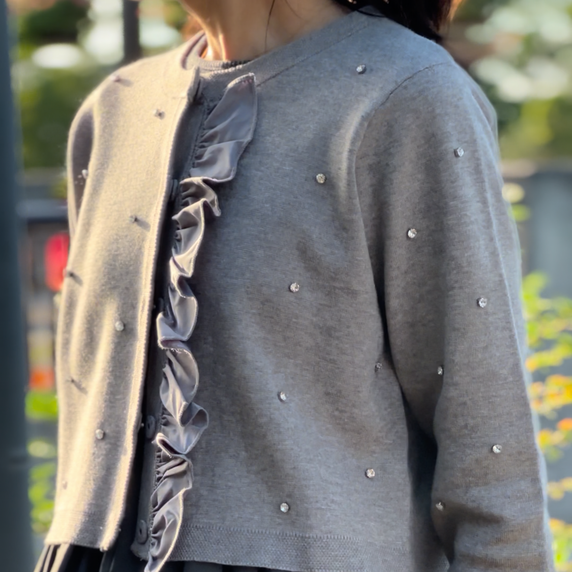 【11月9日(日)20時〜新発売】ジュエルフリルカーディガン