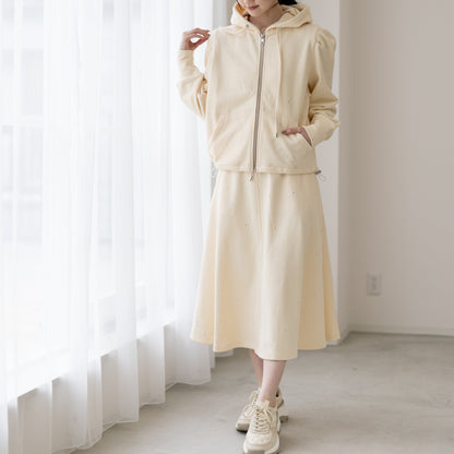 ラインストーンミストスカート