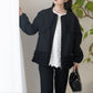 【8月22日(金)13時〜新発売】25AWシャカシャカ裾フリルブルゾン