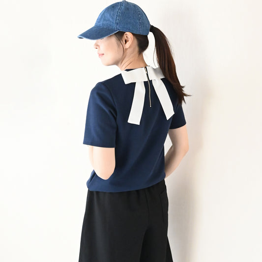 【6月1日(日)20時〜再入荷】一部カラー予約販売バックリボンエブリデイトップス