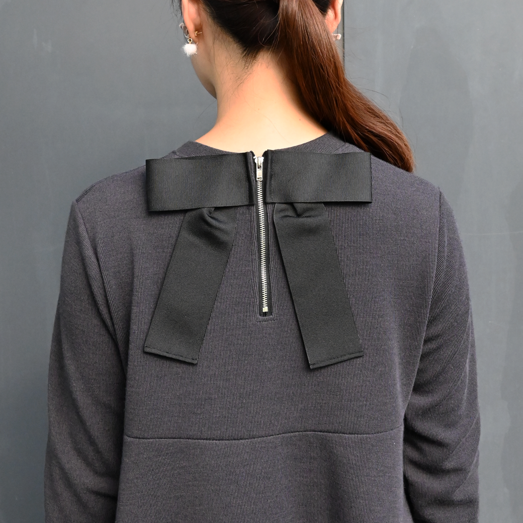 【11月9日(日)20時〜新発売】バックリボンティアードフレアトップス