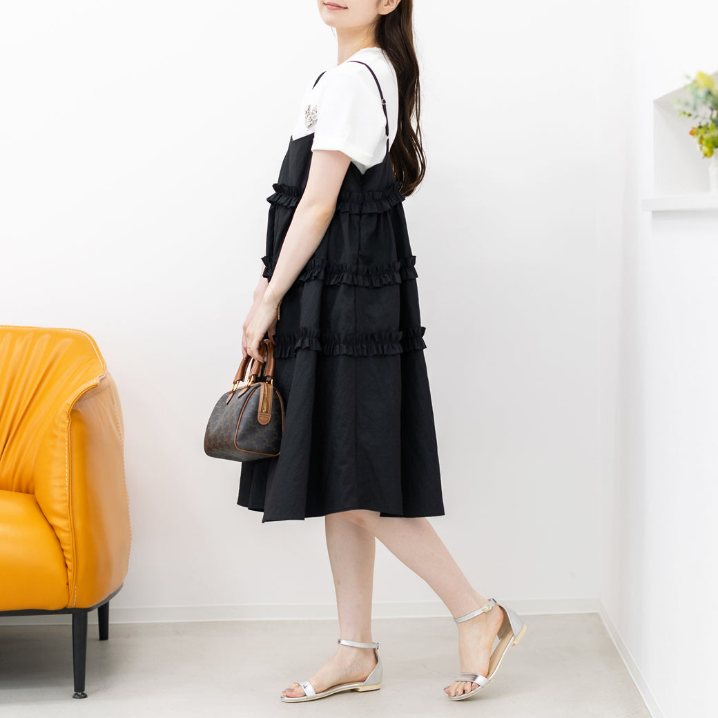 【7月13日(日)20時〜新発売】フリルラインギャザーワンピース