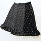 【12月5日(金)13時〜新発売】ミニドットフリルヘムニットスカート