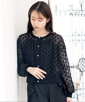 ぽこぽこフラワーシアーカーディガン