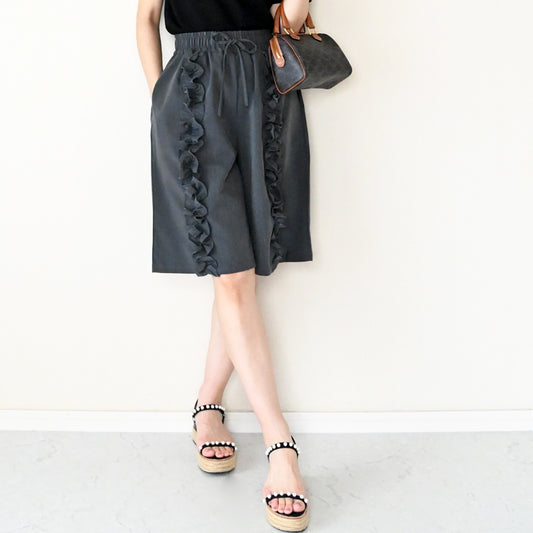 【6月22日(日)20時〜再入荷】ラッフルフリルハーフパンツ　