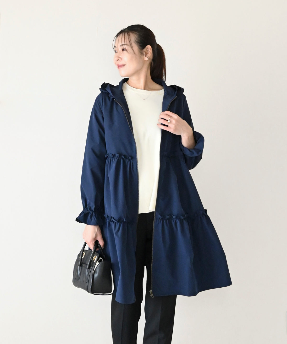 【9月20日(日)20時〜新発売】撥水フリルティアードコート