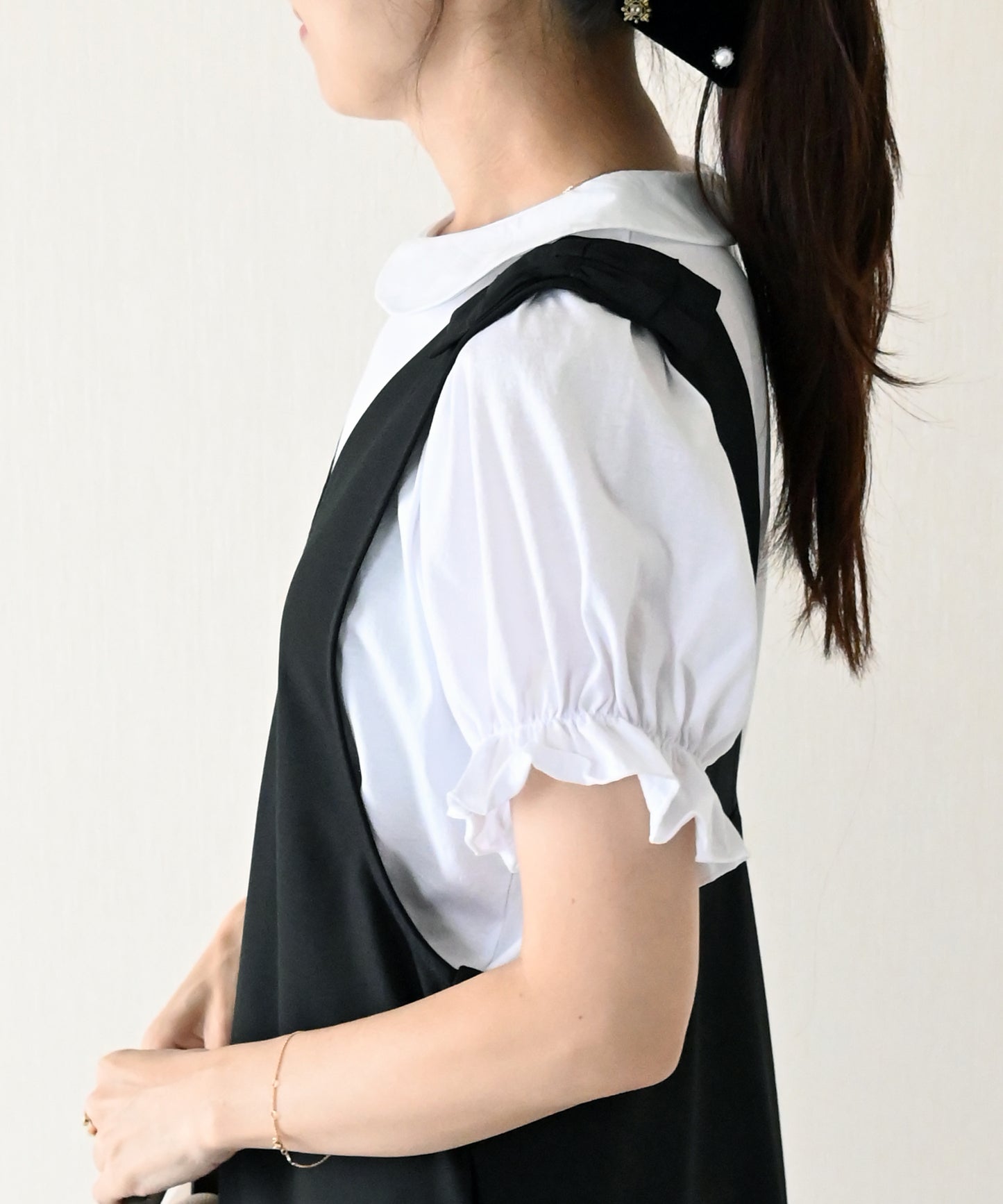 【8月23日(日)20時〜新発売】丸襟フリルスリーブトップス