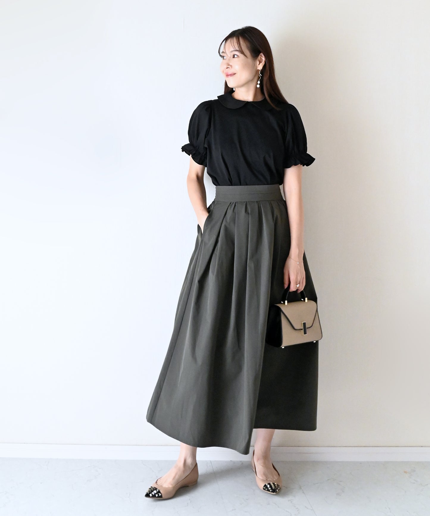【8月23日(日)20時〜新発売】丸襟フリルスリーブトップス