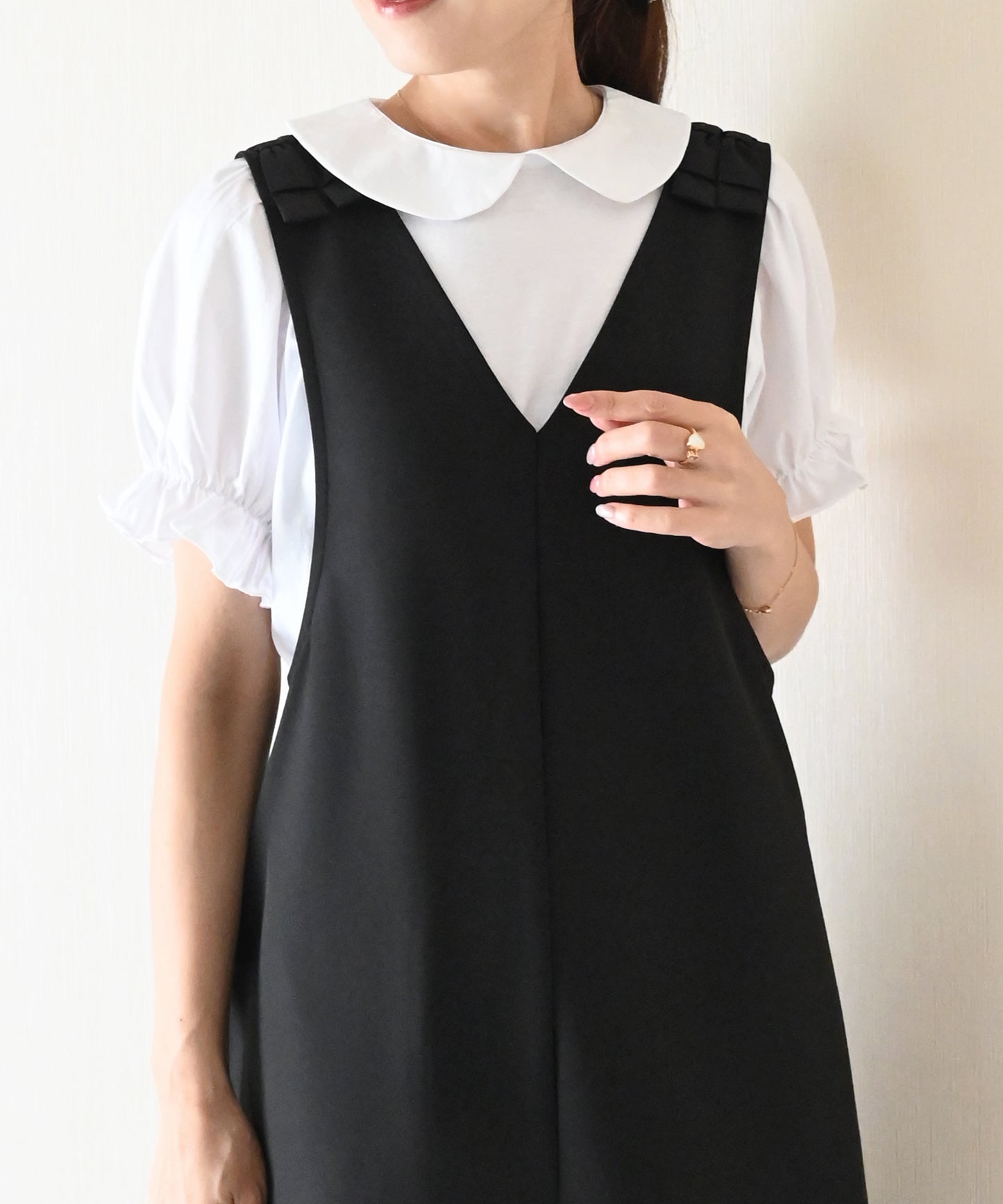 【8月23日(日)20時〜新発売】丸襟フリルスリーブトップス