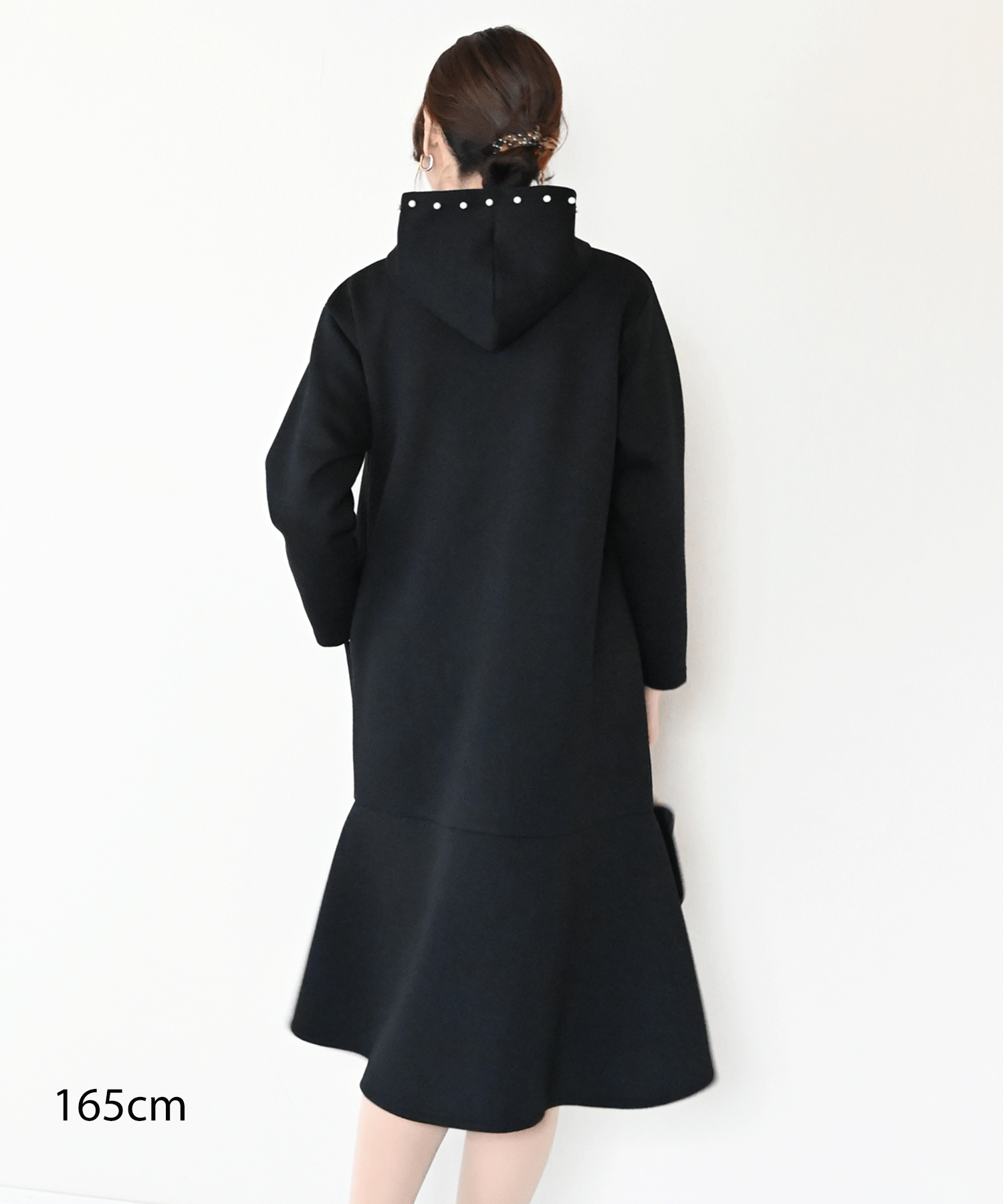 パールフードフレアワンピース – Neigeオンラインストア