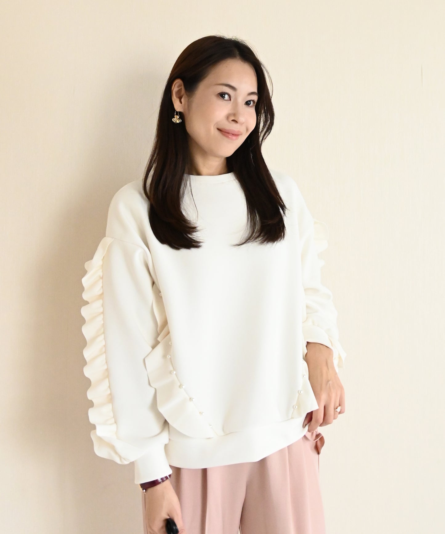 【11月16日(日)20時〜新発売】パールリュクス裏起毛トップス