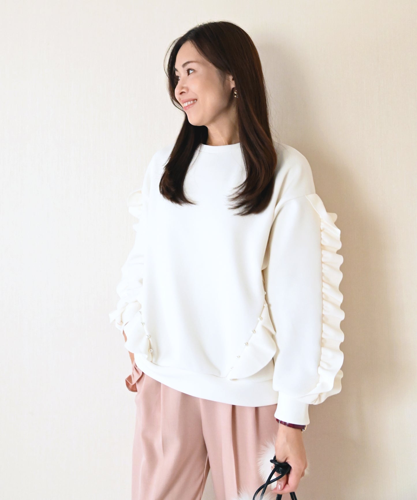 【11月16日(日)20時〜新発売】パールリュクス裏起毛トップス