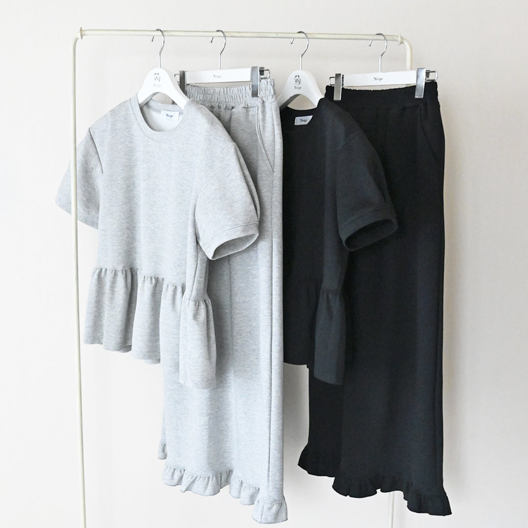 sheller シェリエ サイドテールペプラムトップス ターコイズ
