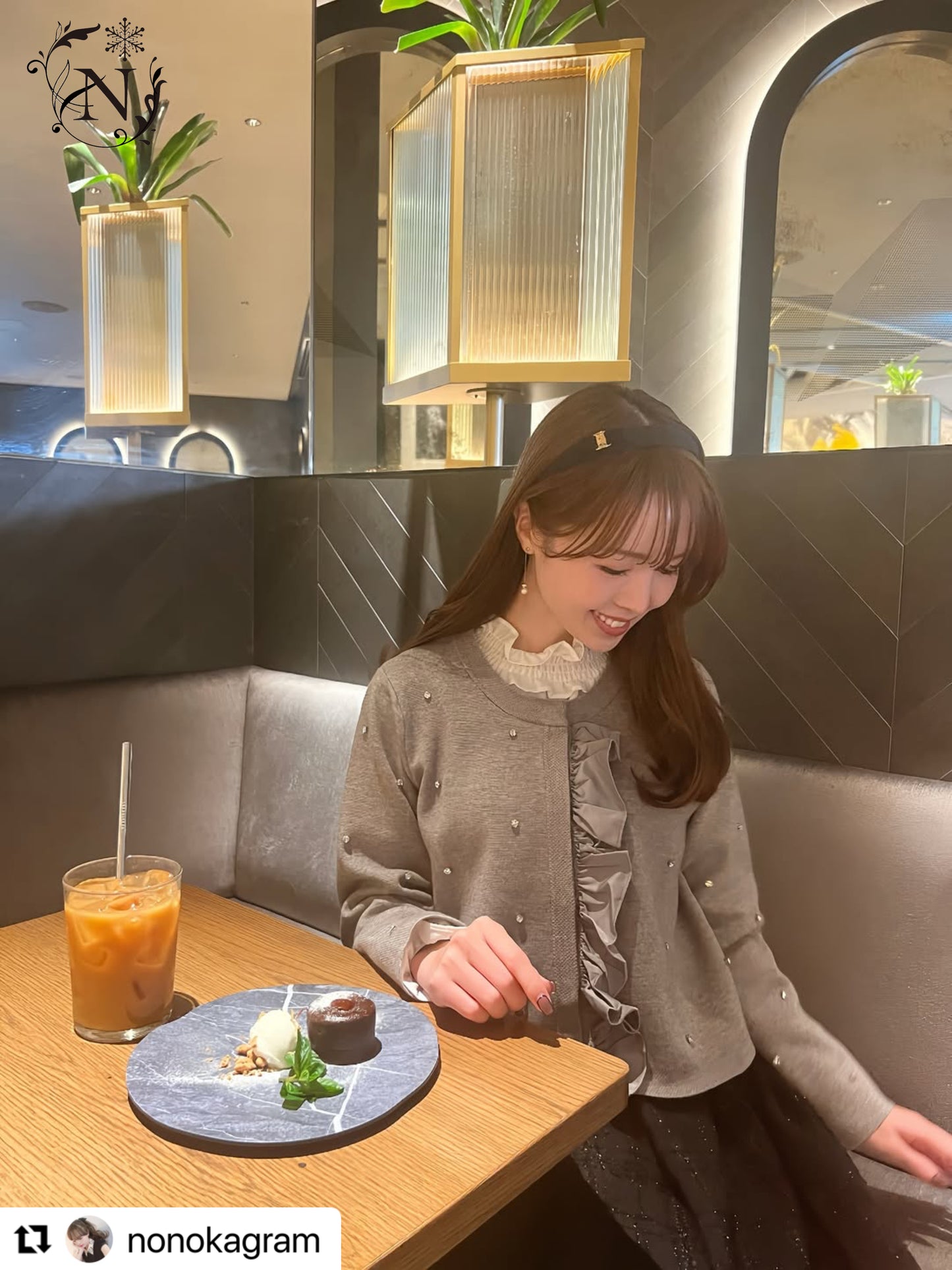 【11月9日(日)20時〜新発売】ジュエルフリルカーディガン