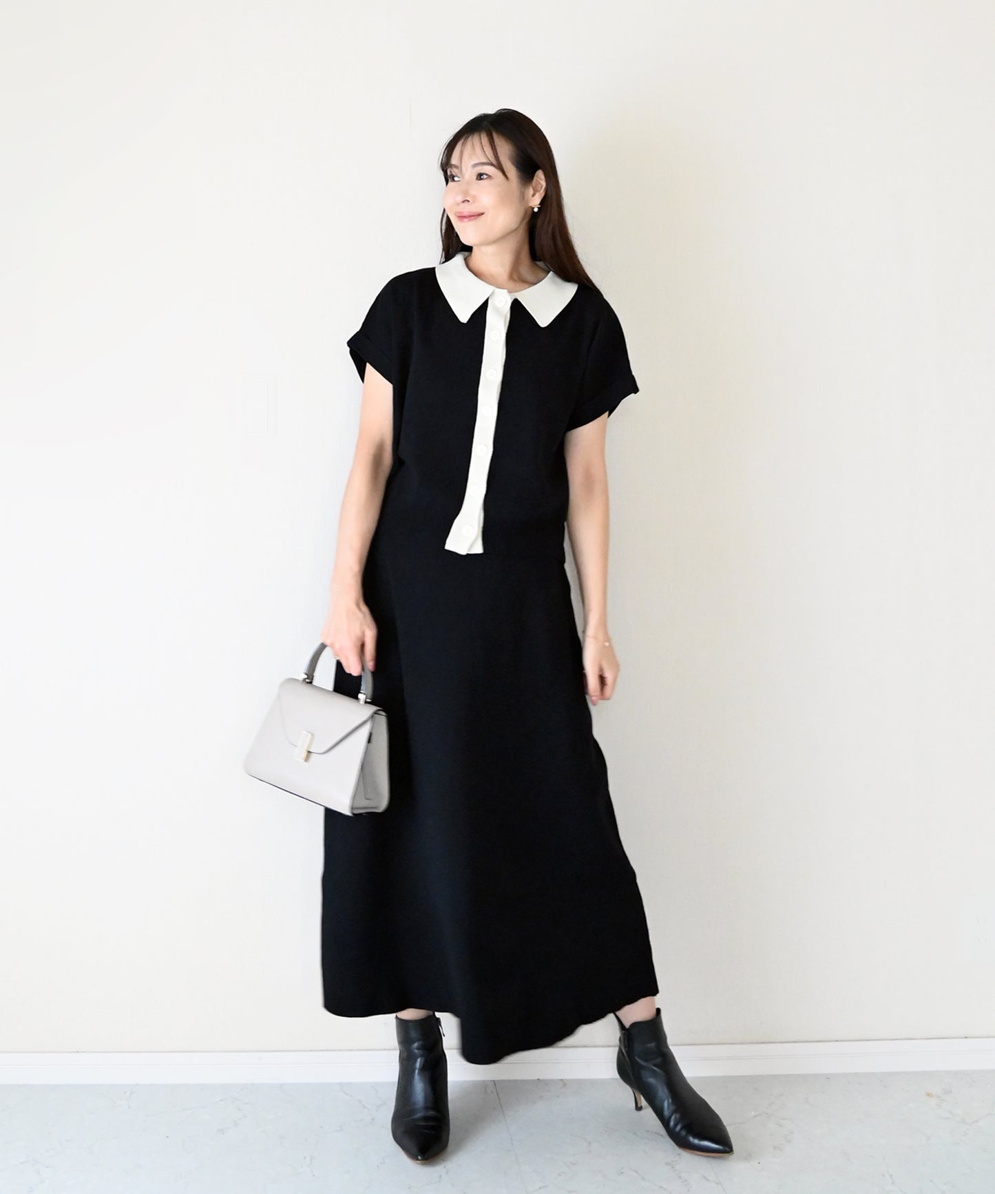【8月23日(日)20時〜新発売】バイカラーポロニットセットアップ