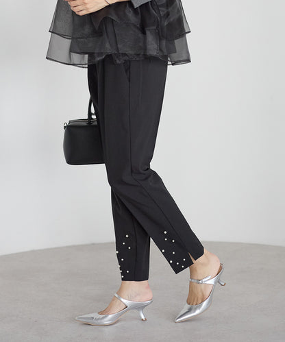 【10月19日(日)20時〜新発売】ランダム裾パールパンツ