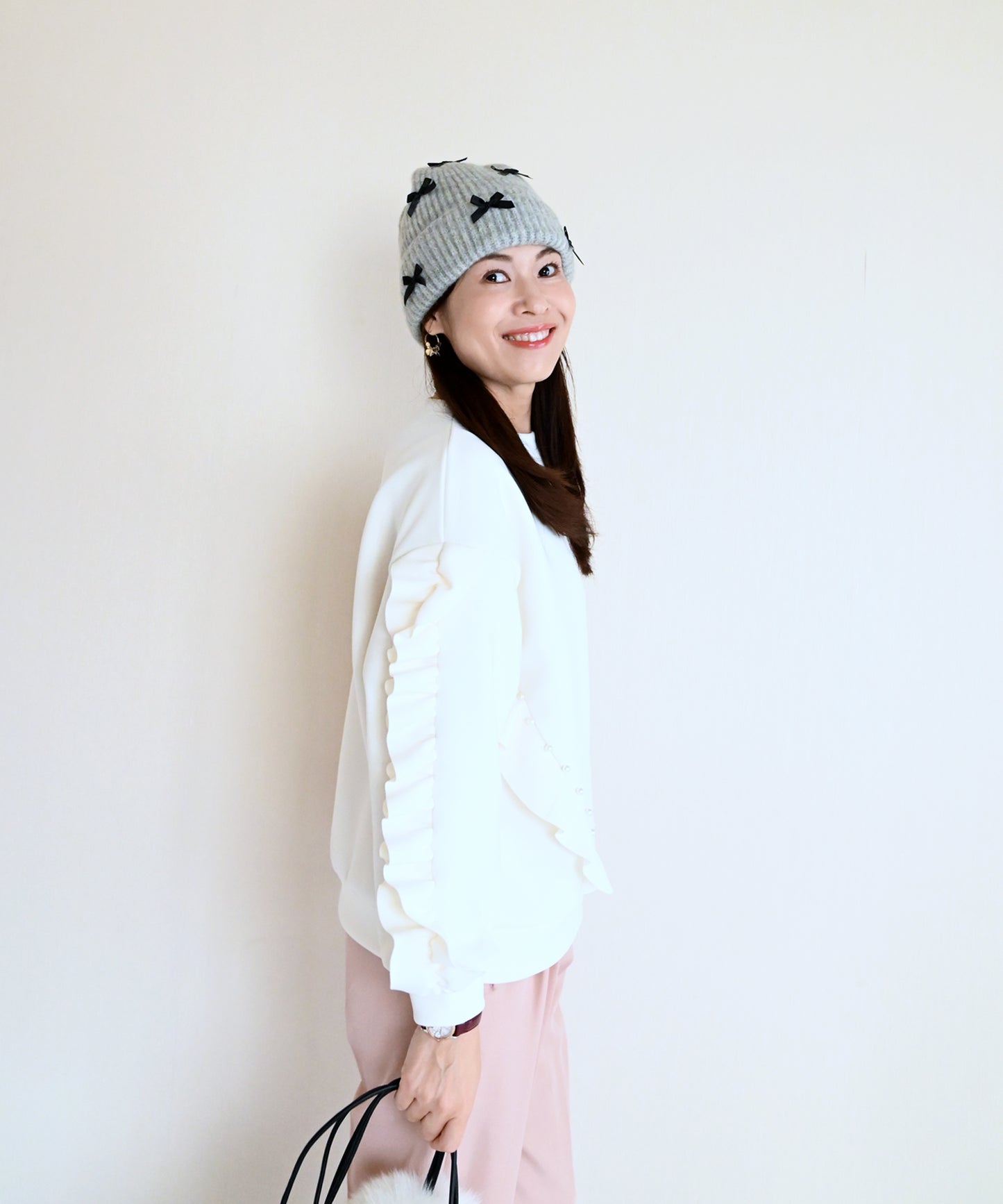 【11月16日(日)20時〜新発売】リボンニット帽/公式ショップ限定　