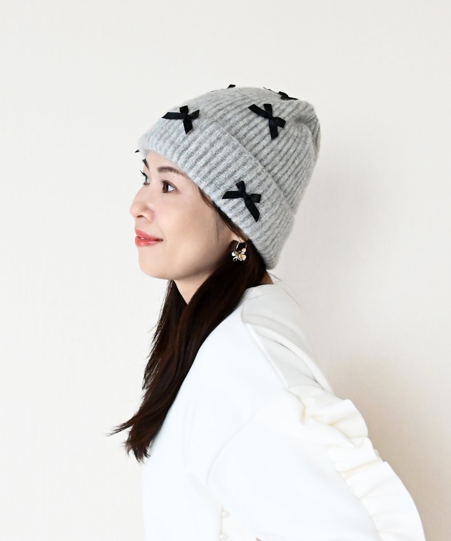【11月16日(日)20時〜新発売】リボンニット帽/公式ショップ限定　