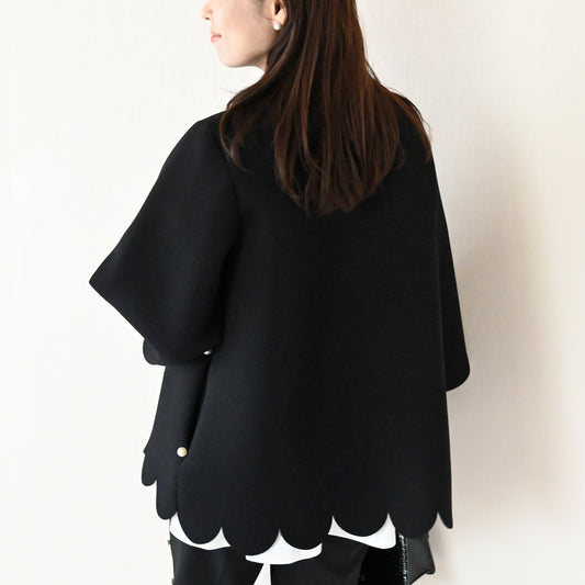 【3月2日(日)20時〜再入荷】スカラップAラインジャケットコート