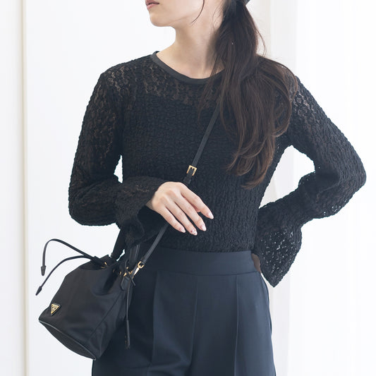 【8月17日(日)20時〜新発売】25AW ストレッチお花レーストップス