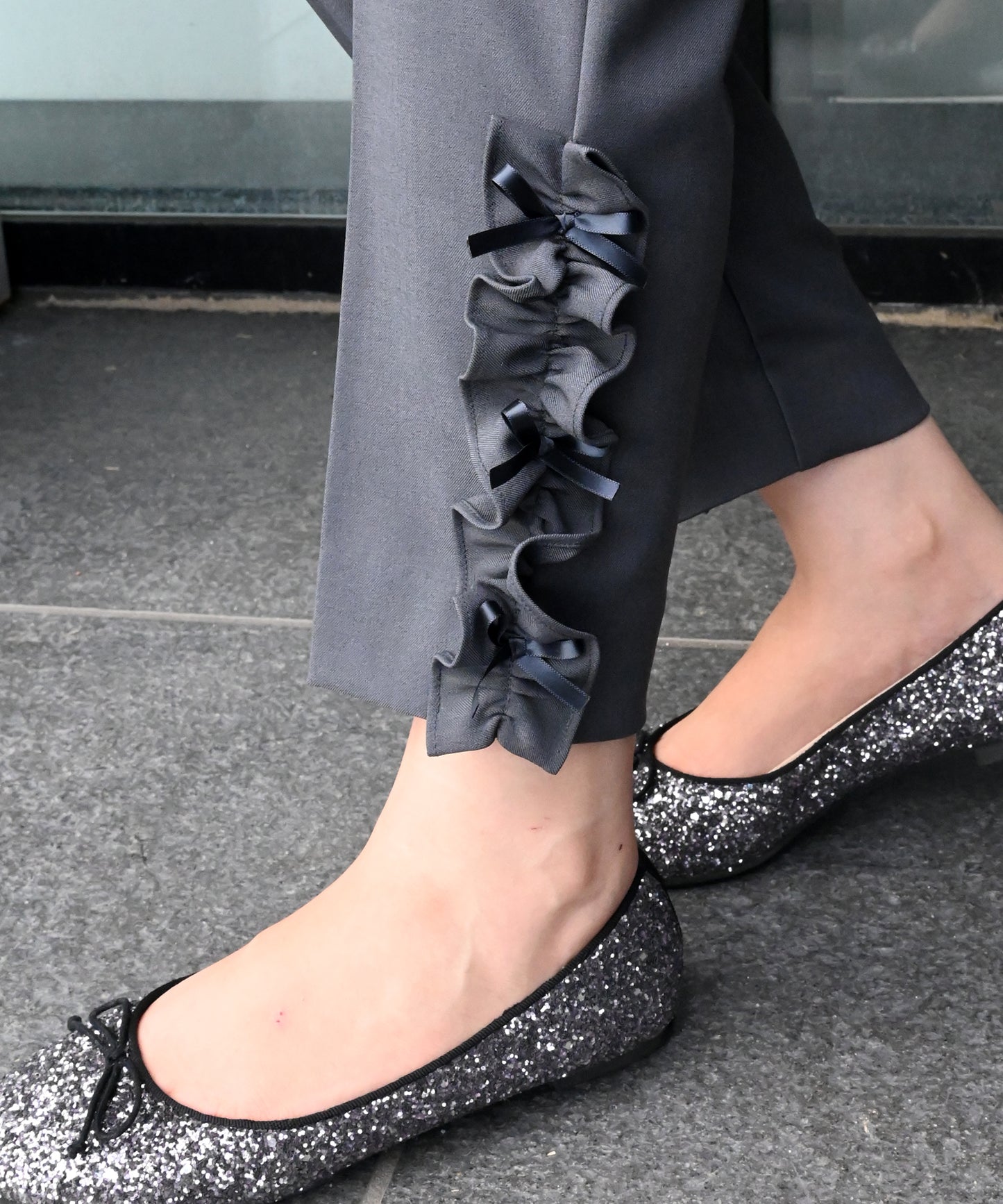 【10月19日(日)20時〜新発売】裾リボンフリルパンツ