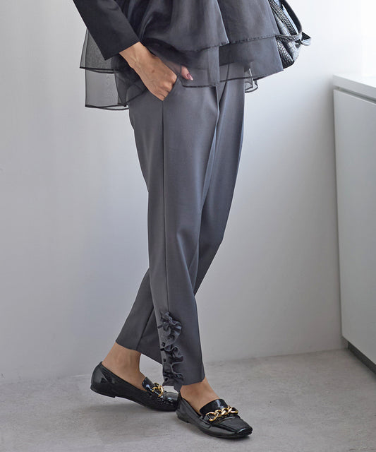 【10月19日(日)20時〜新発売】裾リボンフリルパンツ