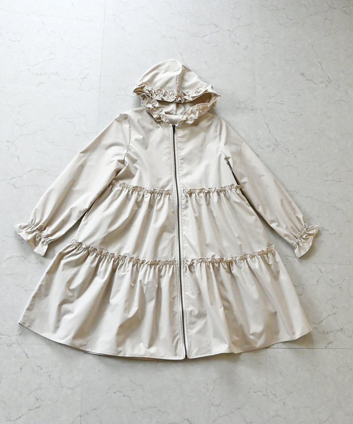 【9月20日(日)20時〜新発売】撥水フリルティアードコート