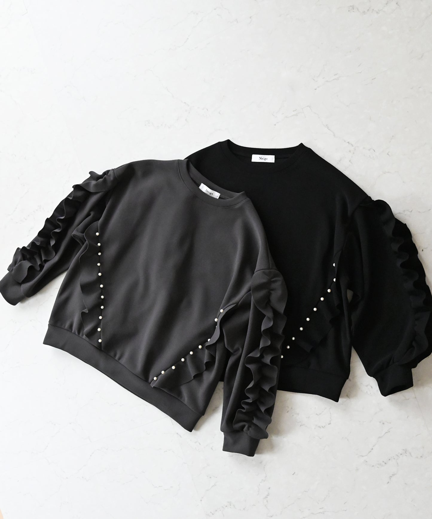 【新色グレーも12月21日(日)20時〜再入荷】パールリュクス裏起毛トップス